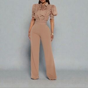 Elegant Tan Jumpsuit for Women